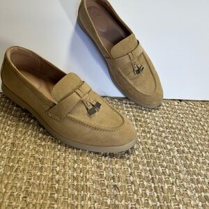 Tan Women’s  Loafers suede